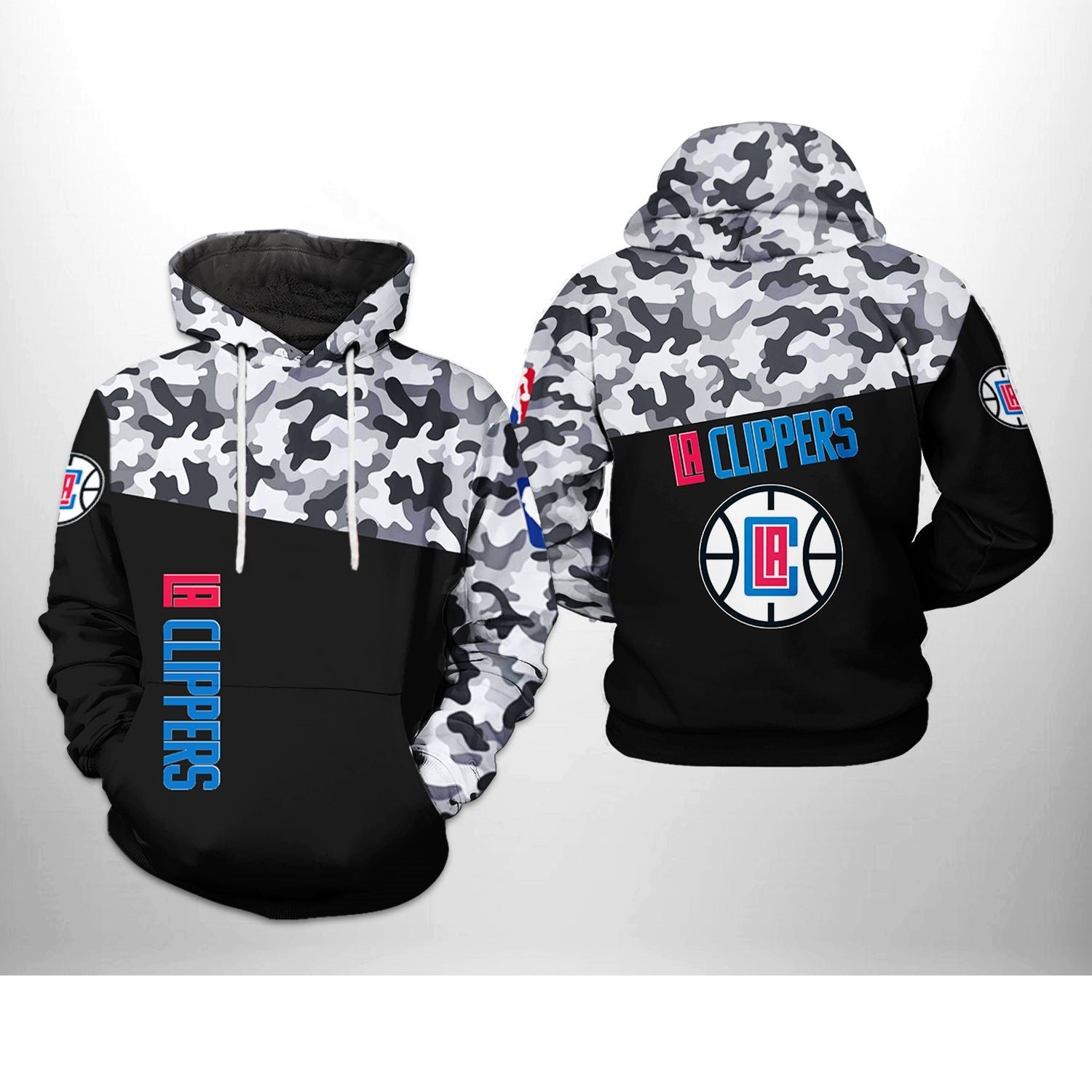 Men's La Clippers Black Camo Hoodie – Official Nba Streetwear Pullover